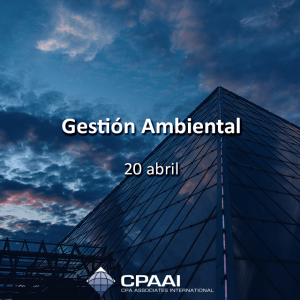 Curso / Presentación en línea *Exclusivo para miembros CPAAI