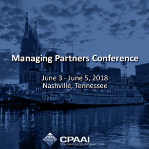 Managing Partners Conference June 3 – June 5, 2018 #Nashville, #Tennessee