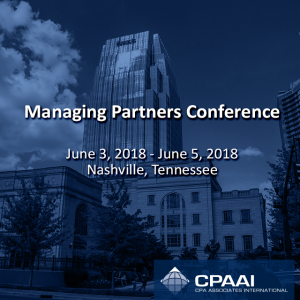 Managing Partners Conference June 3, 2018 – June 5, 2018 Nashville