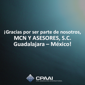 ¡Gracias por ser parte de nosotros, MCN Y ASESORES, #Guadalajara – México! MCN and…