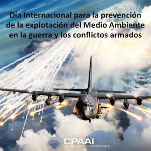 #DíaInternacionalParaLaPrevenciónDeLaExplotaciónDelMedioAmbienteEnLaGuerraYLosConflictosArmados