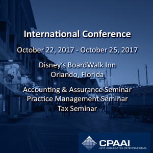 International Conference October 22, 2017 – October 25, 2017 Disney’s BoardWalk Inn Orlando (Florida)…
