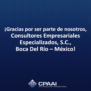 Consultores Empresariales Especializados, Integrada por profesionales capaces con alto sentido de servicio. Inicia en…