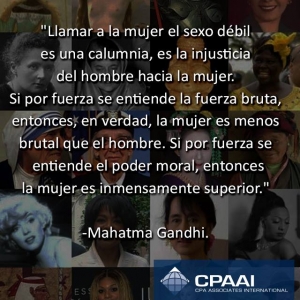 “To call woman the weaker sex is a libel; it is man’s injustice to…