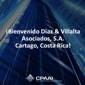 ¡Bienvenido Diaz & Villalta Asociados, Cartago, Costa Rica! #CPAAIMembers