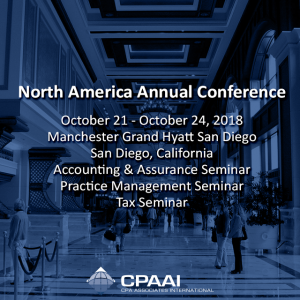 North America Annual Conference October 21 – October 24, 2018 Manchester Grand Hyatt San…