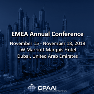 EMEA Annual Conference November 15 – November 18, 2018 JW Marriott Marquis® Hotel Dubai…
