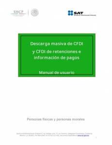 Descarga masiva de CFDI y CFDI de retenciones e información de pagos -Manual de…