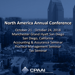 North America Annual Conference October 21 – October 24, 2018 Manchester Grand Hyatt-San Diego…