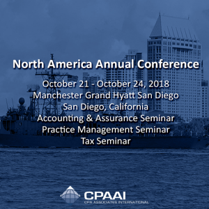 North America Annual Conference October 21 – October 24, 2018 Manchester Grand Hyatt-San Diego…