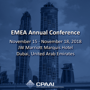 #EMEA Annual Conference November 15 – November 18, 2018 JW Marriott Marquis® Hotel Dubai…