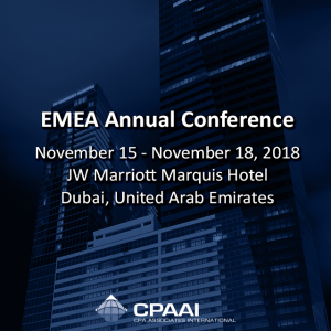 EMEA Annual Conference November 15 – November 18, 2018 #JWMarriottMarquislDubai United Arab Emirates