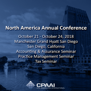 North America Annual Conference October 21 – October 24, 2018 Manchester Grand Hyatt-San Diego…