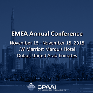 #EMEA Annual Conference November 15 – November 18, 2018 JW Marriott Marquis® Hotel Dubai…