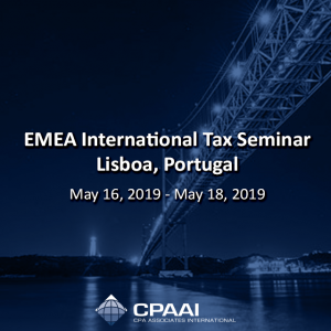 EMEA International Tax Seminar #Lisboa, #Portugal May 16, 2019 – May 18, 2019