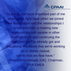 -Malcolm McGready (UK), Chairman, CPA EMEA