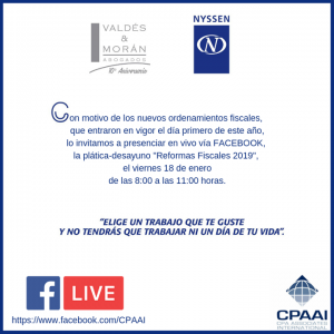 Les recomendamos seguir en vivo este curso desde la Ciudad de México