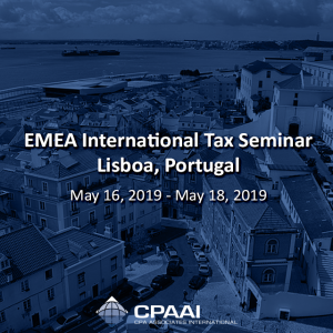 EMEA International #TaxSeminar – Lisboa #Portugal May 16, 2019 – May 18, 2019