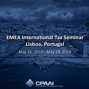 EMEA International Tax Seminar – Lisbon Portugal May 16, 2019 – May 18, 2019
