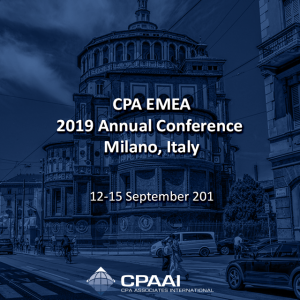 CPA EMEA 2019 Annual Conference 12-15 September 2019 #Milano, #Italy