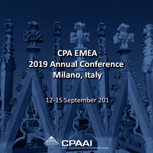 #CPA EMEA 2019 Annual Conference 12-15 September 2019 #Milano, #Italy